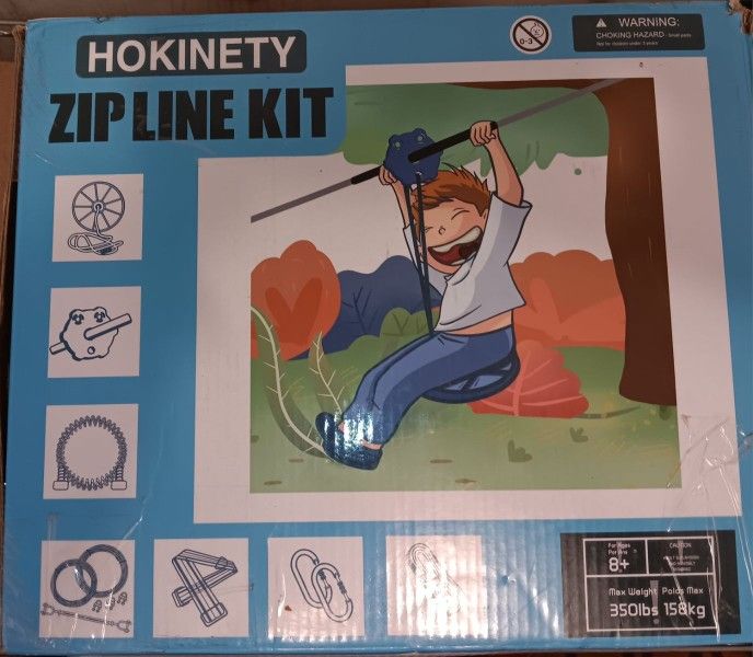COMPLETED ZIPLINE ASSEMBLY