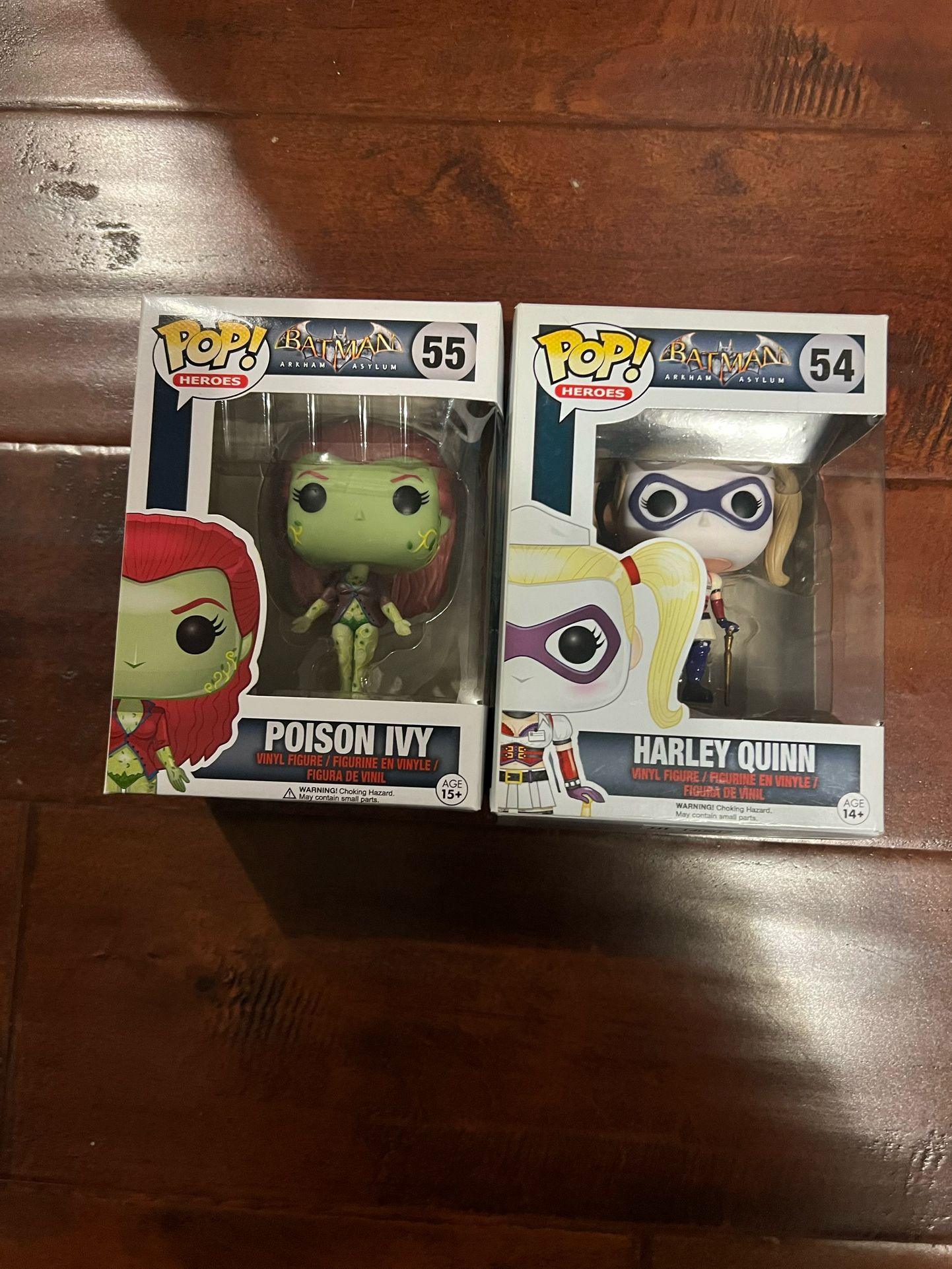 Funko Pop! Batman Arkham Asylum – Harley Quinn (#54) & Poison Ivy (#55)