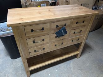 Safavieh Rustic Wood Multi-Drawer Console Table