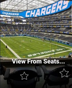 2 TIXS - CHARGERS vs 49ERS -SEC. 204 - Lower Level- Extra Leg Room