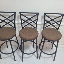Set De 3 Bar Stools 