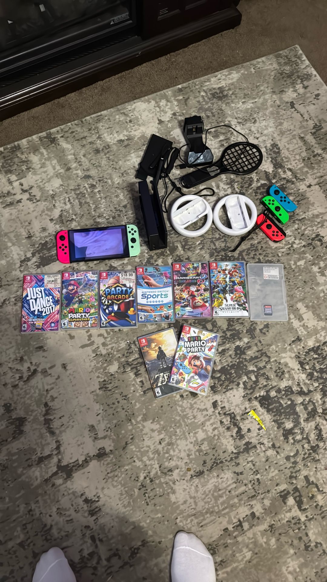 Nintendo Switch 1 And A Bunch Of Games And Accessories