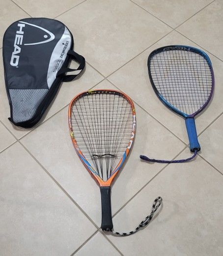 HEAD Racquetball Racquets Mega Blast 175(22")& Colossus 3000(21") With Carry Bag