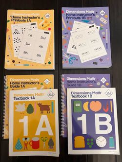 Dimensions Math 1A & 1 B Set