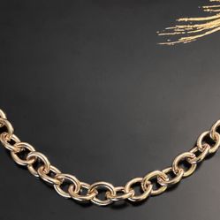 DeMarcus Alexan Golden O-Loop Chain Necklace 