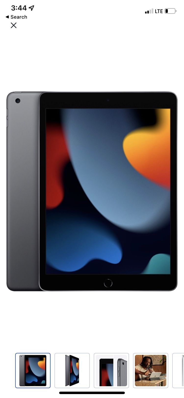 Apple IPAD 10.2” Latest Model W/ Wifi 64 Gig Space Gray