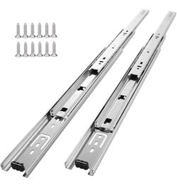 10 Pair of 22 Inch Drawer Slides,100 LB Capacity Full Extension Side Mount Drawer Rails @A8-717