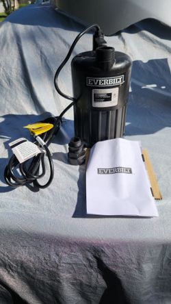 New Everbilt 1/2 HP Waterfall Submersible Utility Pump