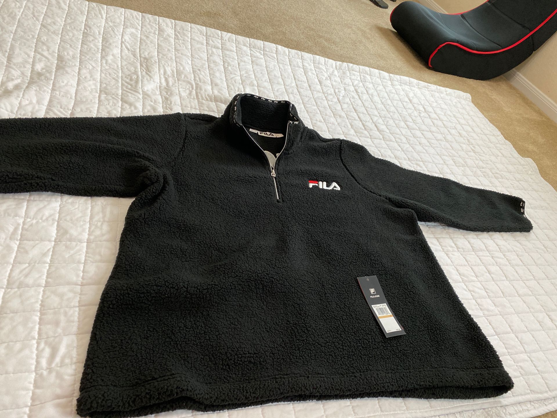 FILA Stevie Black Sherpa Jacket W 3XL