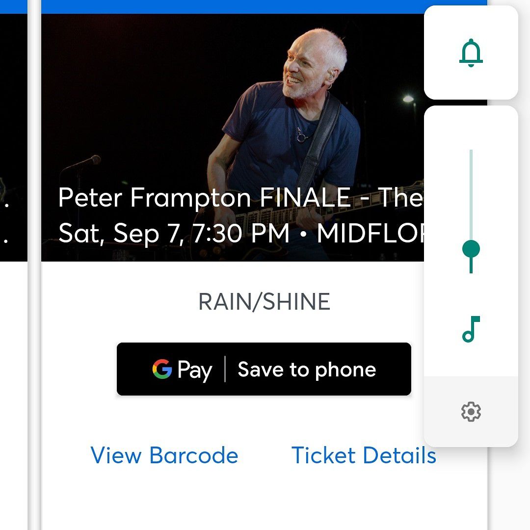 2 Frampton Tickets-Free