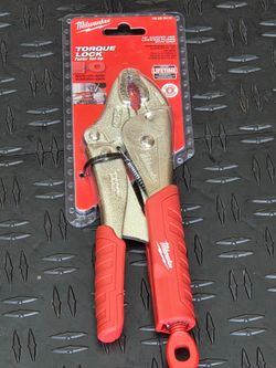 Brand New MILWAUKEE 10 in. Torque Lock Curved Jaw Locking Pliers with Durable Grip