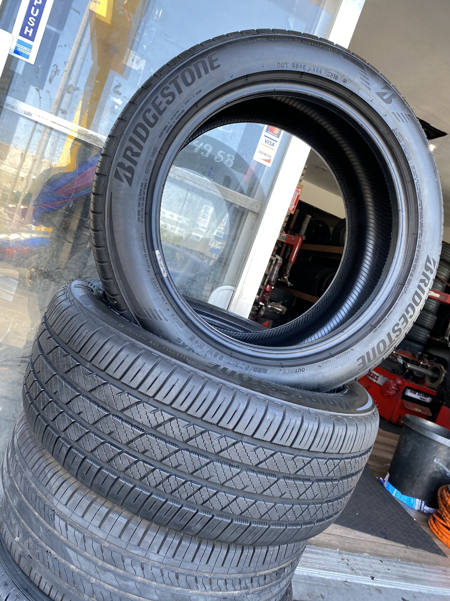 2 Bridgestone 225/50/17 Free Installation 