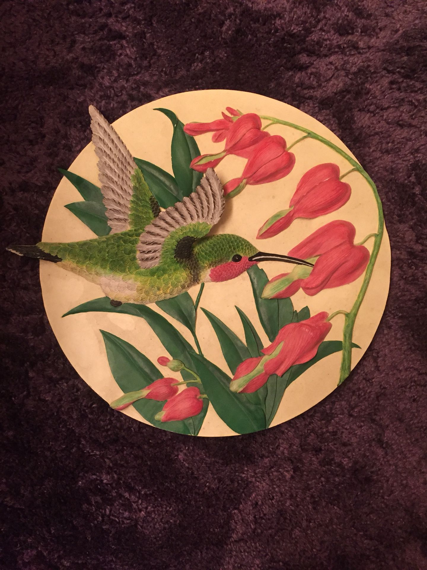 Hummingbird plaque