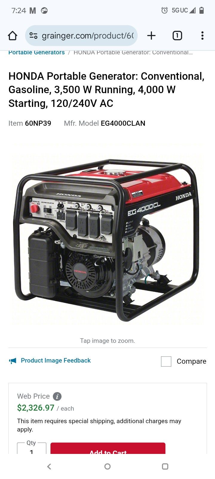 Honda Eg 4000 Generator
