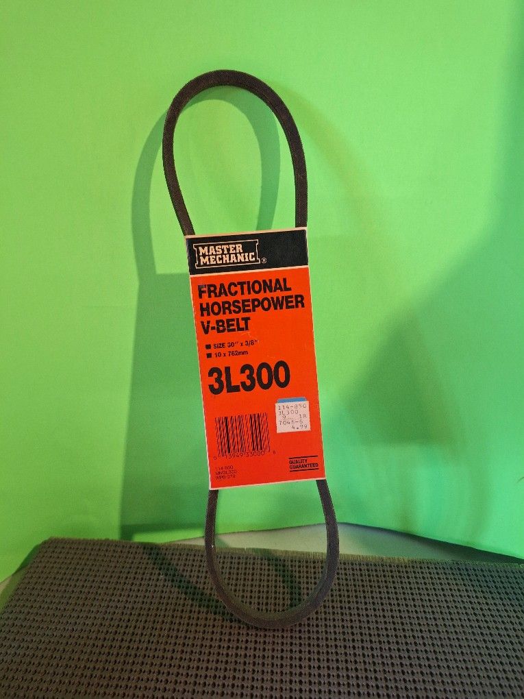 Master Mechanic Fractional Horsepower  V-Belt-$10.00