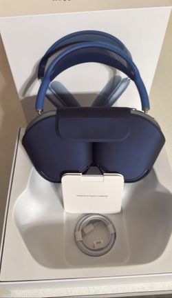 Apple AirPods Max Sky Blue Noise Cancelling Wireless Over Ear Headphones 