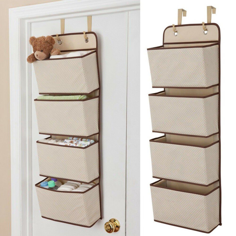 NEW Hanging Organizer Closet Shelf Mesh Bag Over Door Storage Accessories Shelves Bedroom Office