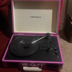 Crosley Cruiser Deluxe Portable 3speed Bluetooth Record Player 