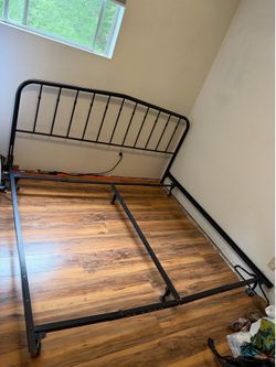 King size bed frame black