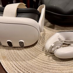 Meta Quest 3 VR Headset with remotes