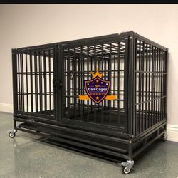 Dog Pet Cage Kennel Size 43 Tube Bar With Divider And Trays New In Box 📦 