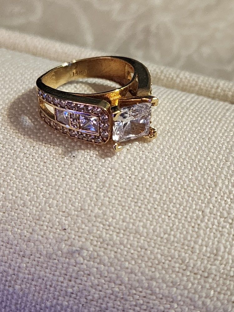 Gold Cubic Zirconium Ring