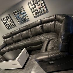 Charcoal gray couch
