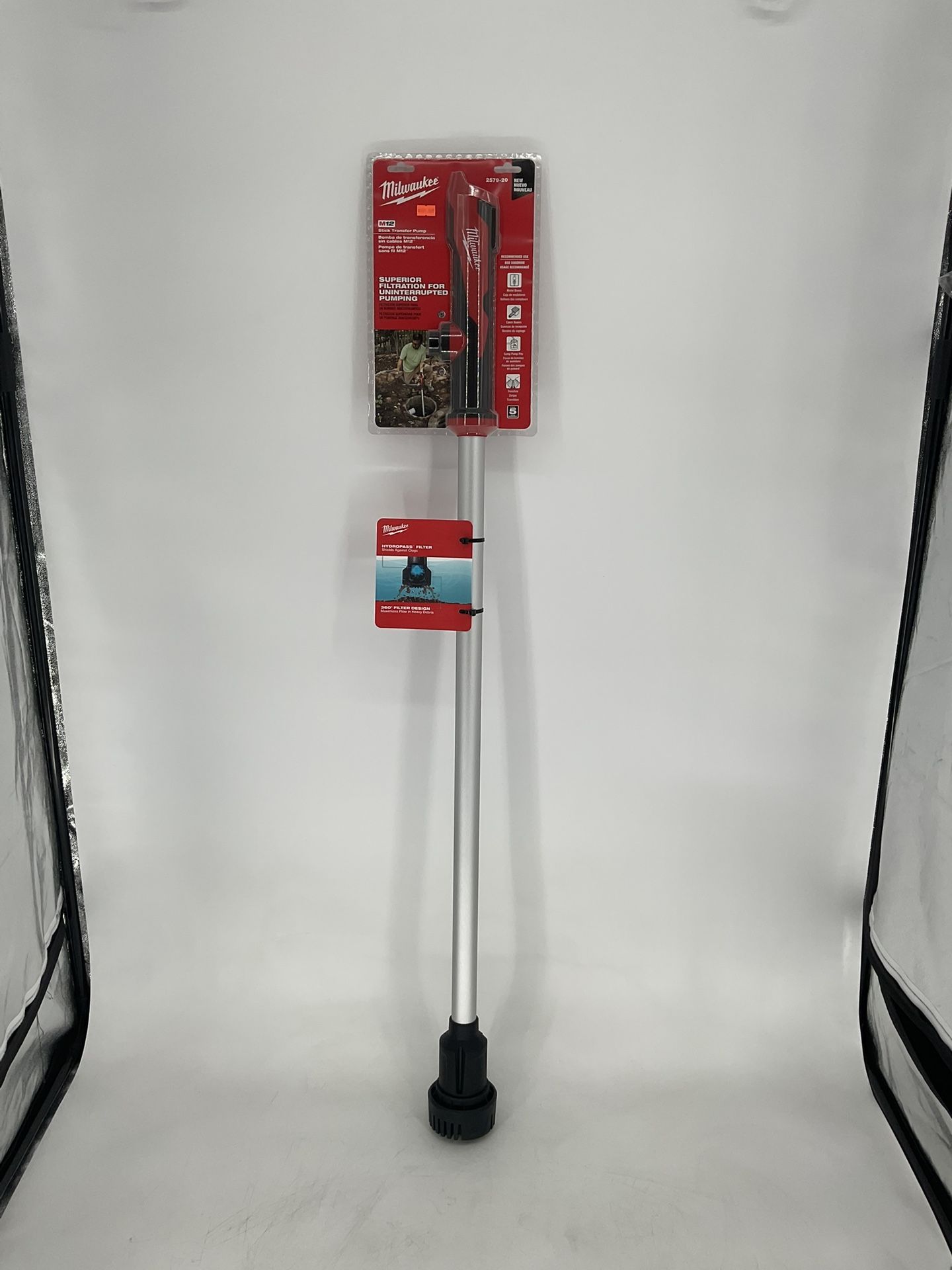 Milwaukee M12 12-Volt Lithium-Ion Cordless 9 GPM 0 hp. Submersible Stick Water Transfer Pump (Tool Only)