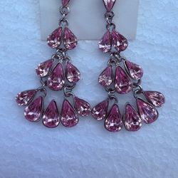 Vintage Pink Earrings 