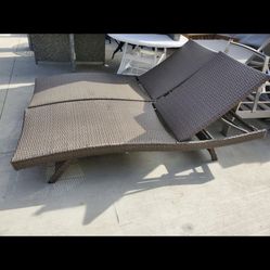 Wicker Pool Loungers