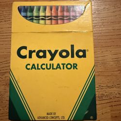 Vintage Crayola Crayon Calculator 
