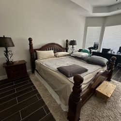 King Solid Wood Bedroom Set For Sale Wellington