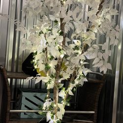 White Orange Blossom Artificial Tree