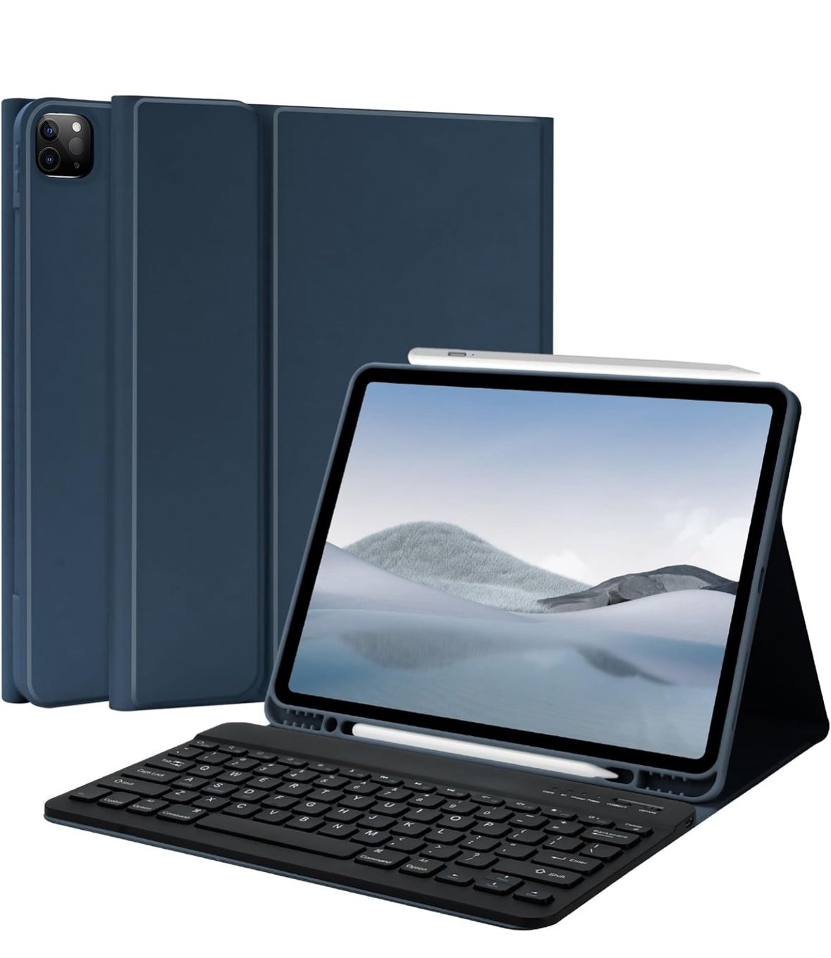 For iPad Air 13 Inch Case M3/M2 2025/2024, iPad Pro 12.9 Inch Case Navy Blue.