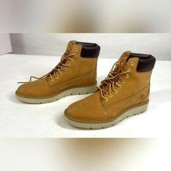 Timberland Sensorflex Comfort Tan Leather Boots Women 7.5