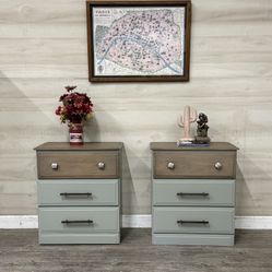 Solid Wood Nightstands With Rustic Charm