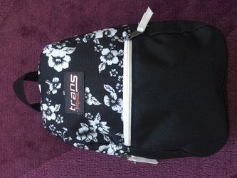 New Small flower backpack black and white