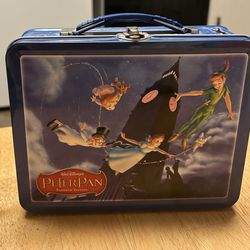 Disney Peter Pan Tin Metal Lunch Box 