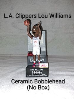 L.A. Clippers Lou Williams Ceramic Bobblehead (No Box) No Chips Or Cracks