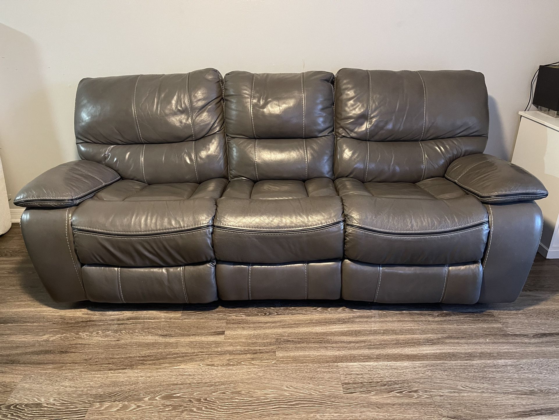 Recliner Leather Sofa $550