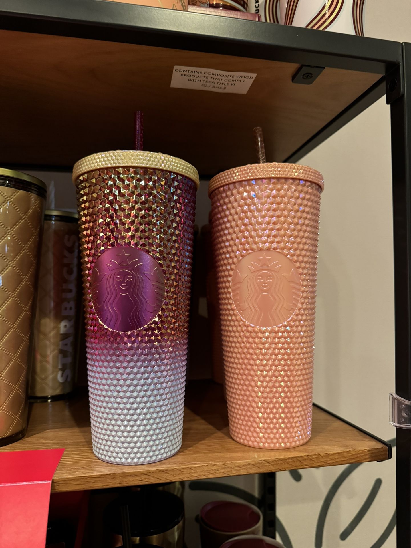 Peach Starbucks Cups