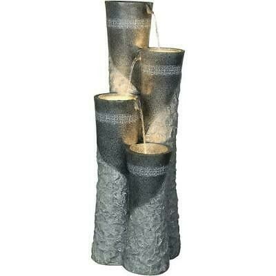 41" Outdoor Tiered Water Fountain Asian Style