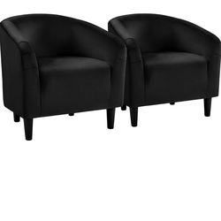 Black velvet chairs