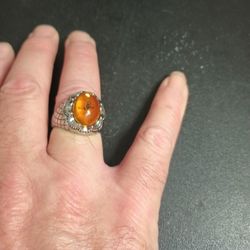 Simulated Amber Ring 
