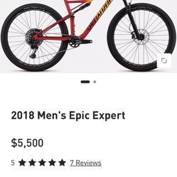 2018 Men’s L Epic Expert Carbon 