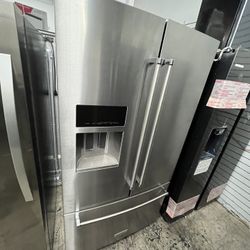 Stainless Steel Kitchen Aid French Door Refrigerator 