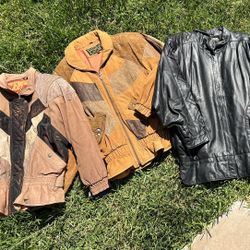 Vintage New Leather Jackets Lot Bundle 