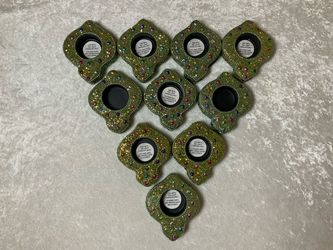 Pier One Glitter Tea Light Candle Holders Set of 10 Festive Holiday
