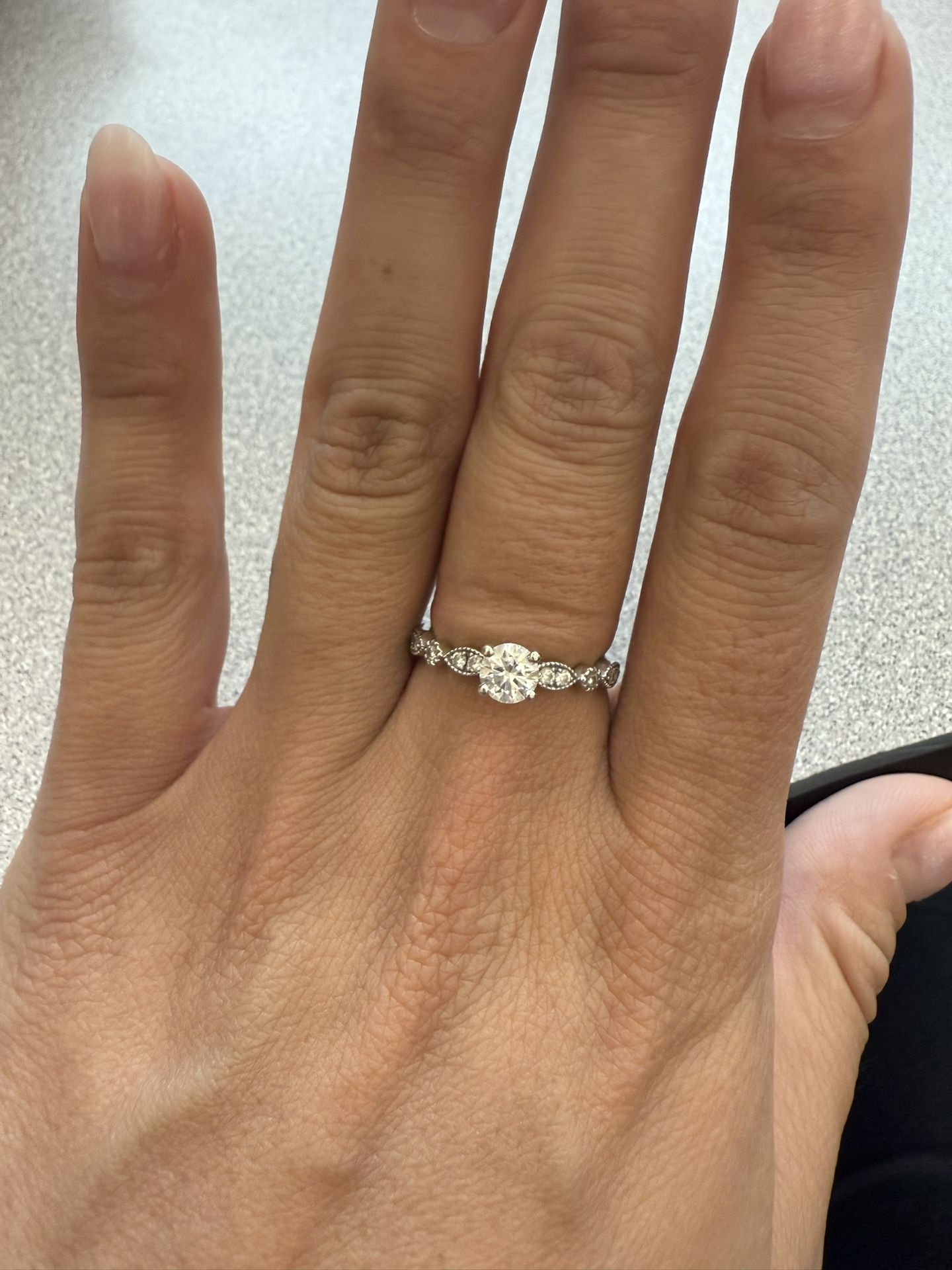 Ring 14kt Solid Gold, .5 Ct Natural Diamond OBO