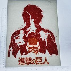 Iron On Heat Transfer  Good For T-shirts Sweaters Jackets T Shirt Design Size Is About 12x10 Anime #378